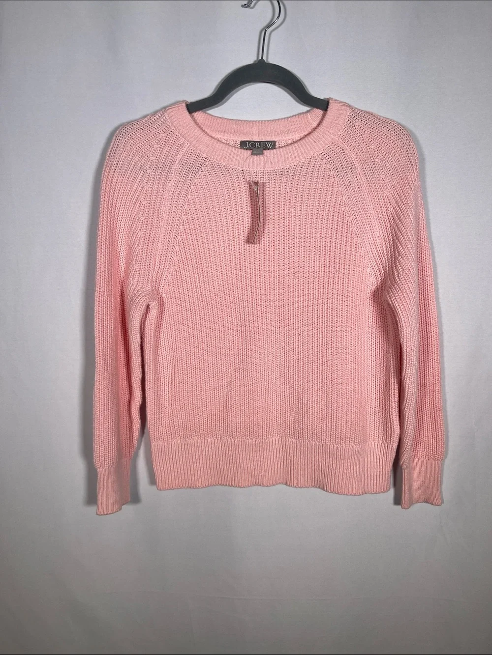 J. CREW WOMENS CREWNECK COTTON SWEATER PINK XXS NEW WITH TAGS BN190